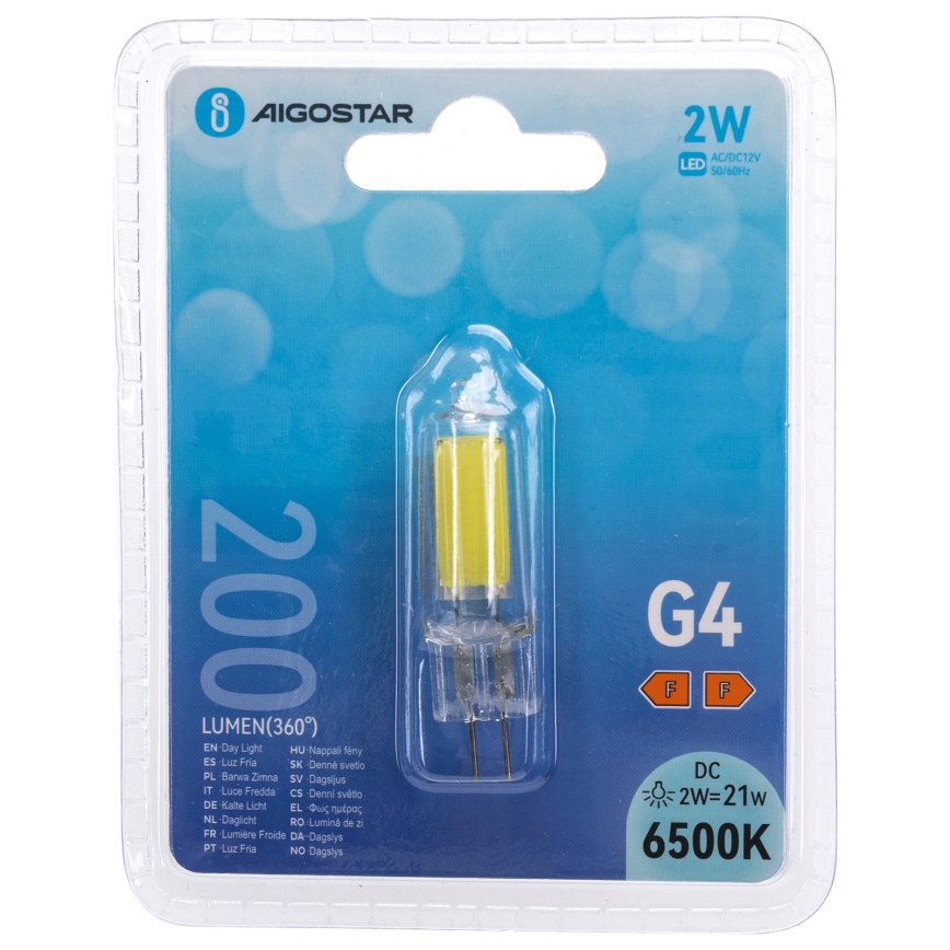 LED Λαμπτήρας G4/2W/12V 6500K - Aigostar