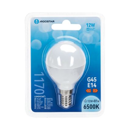 LED λαμπτήρας G45 E14/12W/230V 6500K - Aigostar