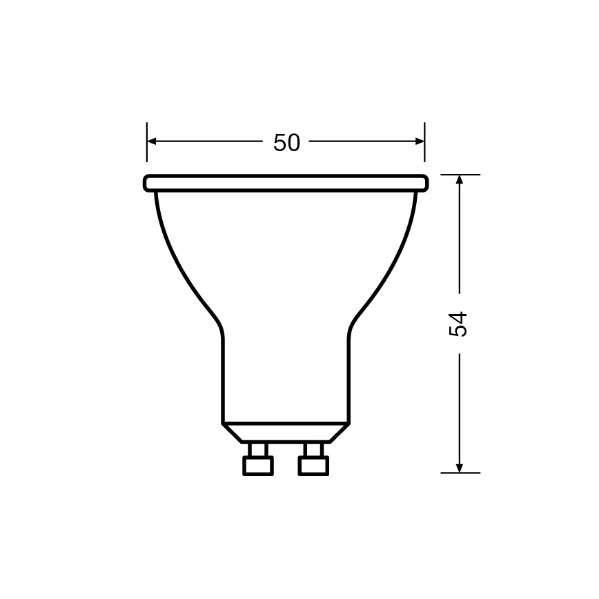 LED λαμπτήρας PAR16 GU10/4,5W/230V 6500K 60° - Osram