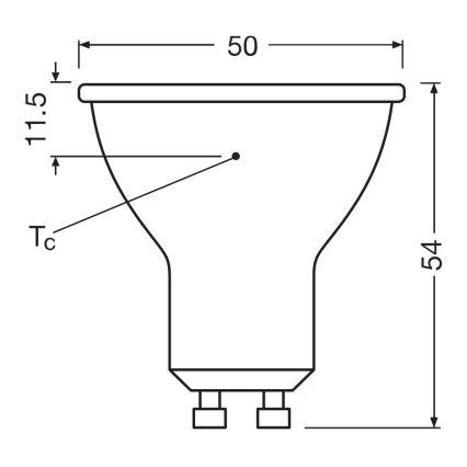 LED λαμπτήρας προβολέα PAR16 GU10/6,9W/230V 2700K 120° - Ledvance