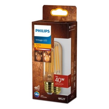 LED λαμπτήρας ρετρό Philips T32 E27/7W/230V 1800K