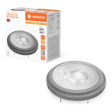 LED λαμπτήρας ρυθμιζόμενης φωτεινότητας AR111 G53/7,2W/12V 1800-2700K 24° CRI 90 - Ledvance