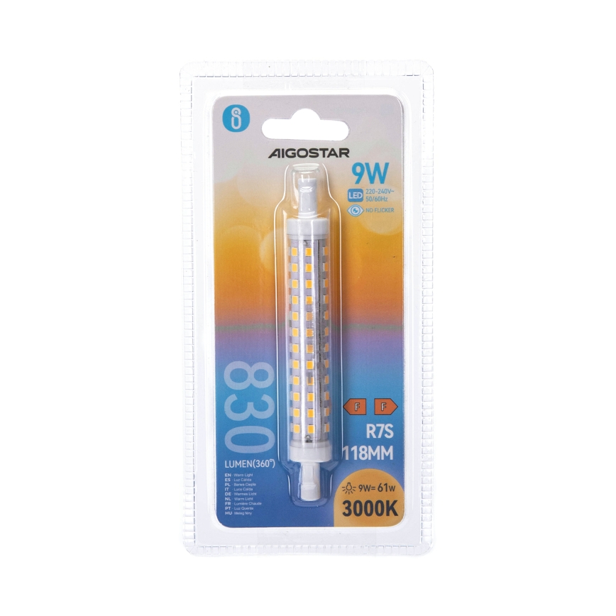 LED λαμπτήρας R7S/9W/230V 3000K - Aigostar
