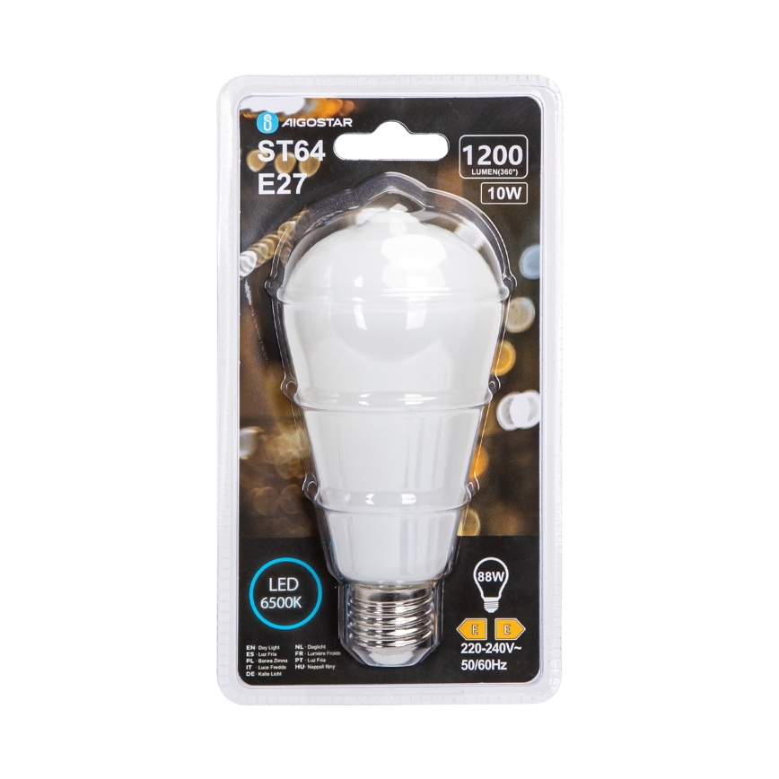 LED λαμπτήρας ST64 E27/10W/230V 320° 6500K - Aigostar