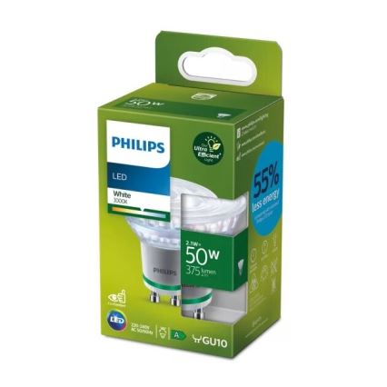 LED λαμπτήρας ULTRAEFFICIENT Philips PAR16 GU10/2,1W/230V 3000K