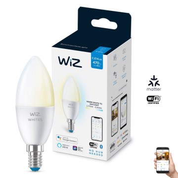 LED Dimmable λάμπα C37 E14/4,9W/230V 2700-6500K CRI 90 Wi-Fi - WiZ
