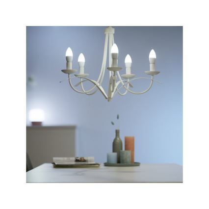 LED Dimmable λάμπα C37 E14/4,9W/230V 2700-6500K CRI 90 Wi-Fi - WiZ