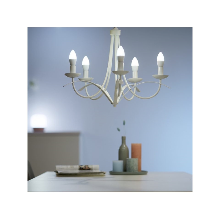 LED Dimmable λάμπα C37 E14/4,9W/230V 2700K CRI 90 Wi-Fi - WiZ