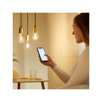 LED Dimmable λάμπα FILAMENT ST64 E27/6,7W/230V 2700-6500K CRI 90 Wi-Fi - WiZ