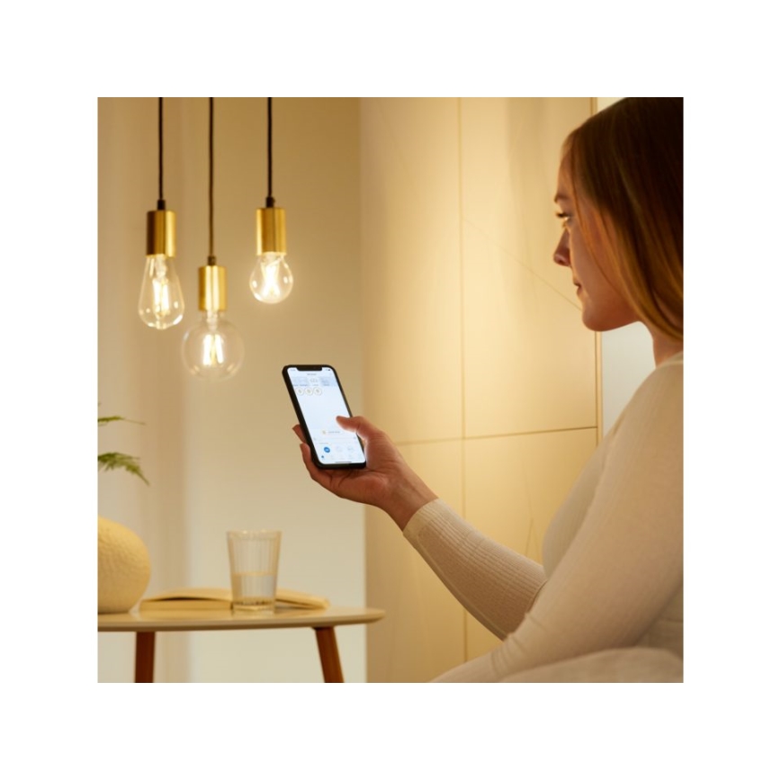 LED Dimmable λάμπα FILAMENT ST64 E27/6,7W/230V 2700-6500K CRI 90 Wi-Fi - WiZ