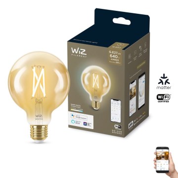 LED Dimmable λάμπα VINTAGE FILAMENT G95 E27/6,7W/230V 2000-5000K CRI 90 Wi-Fi - WiZ