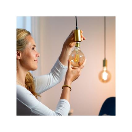 LED Dimmable λάμπα VINTAGE FILAMENT G95 E27/6,7W/230V 2000-5000K CRI 90 Wi-Fi - WiZ