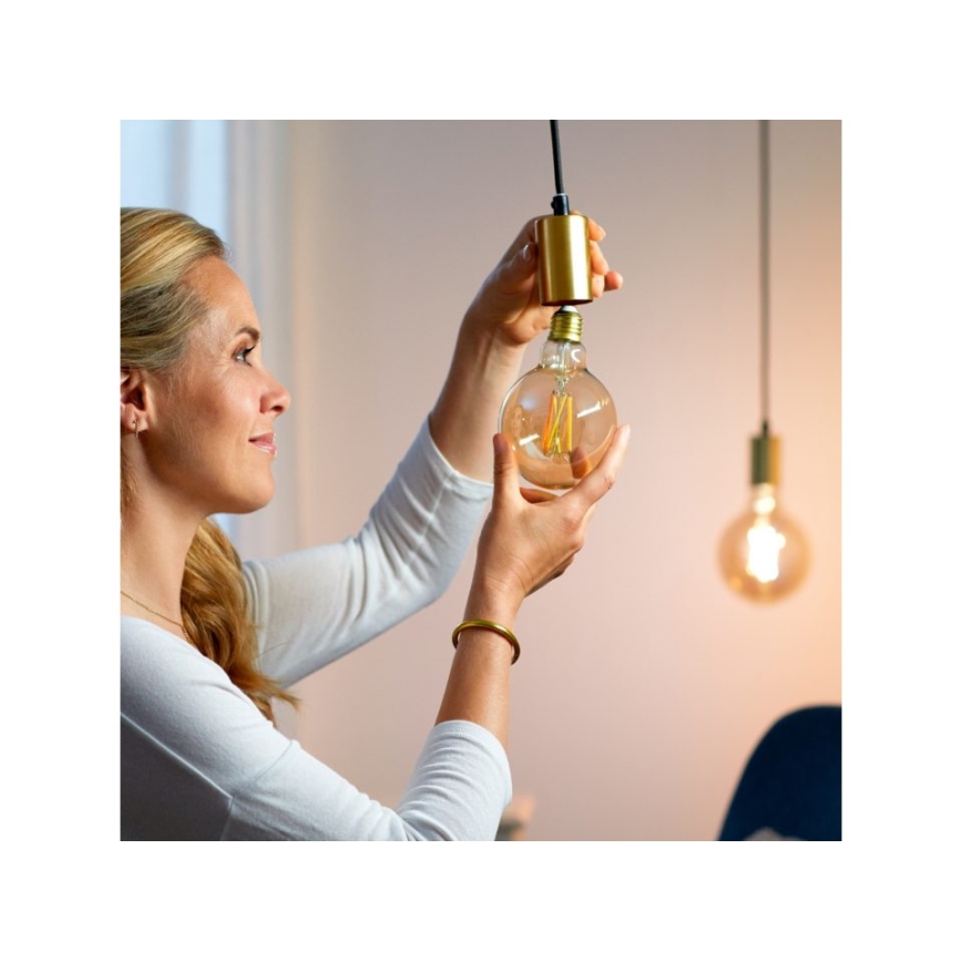 LED Dimmable λάμπα VINTAGE FILAMENT G95 E27/6,7W/230V 2000-5000K CRI 90 Wi-Fi - WiZ
