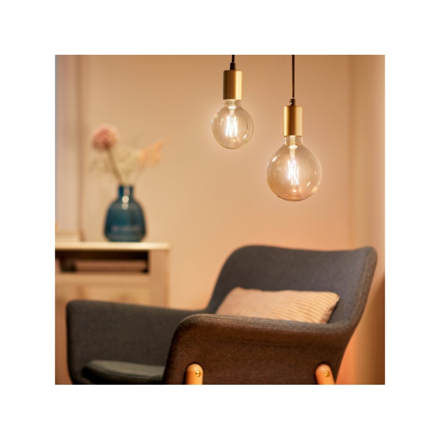 LED Dimmable λάμπα VINTAGE FILAMENT G95 E27/6,7W/230V 2000-5000K CRI 90 Wi-Fi - WiZ