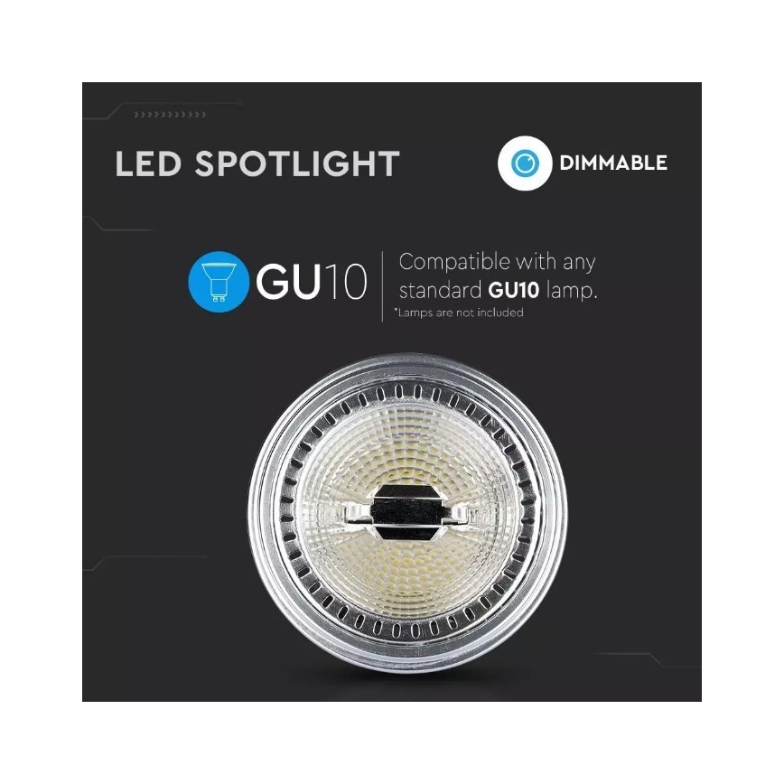 LED Dimmable λαμπτήρας AR111 GU10/12W/230V 4000K