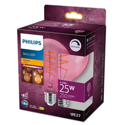 LED Dimmable λαμπτήρας DECO Philips G93 E27/4,5W/230V 1800K