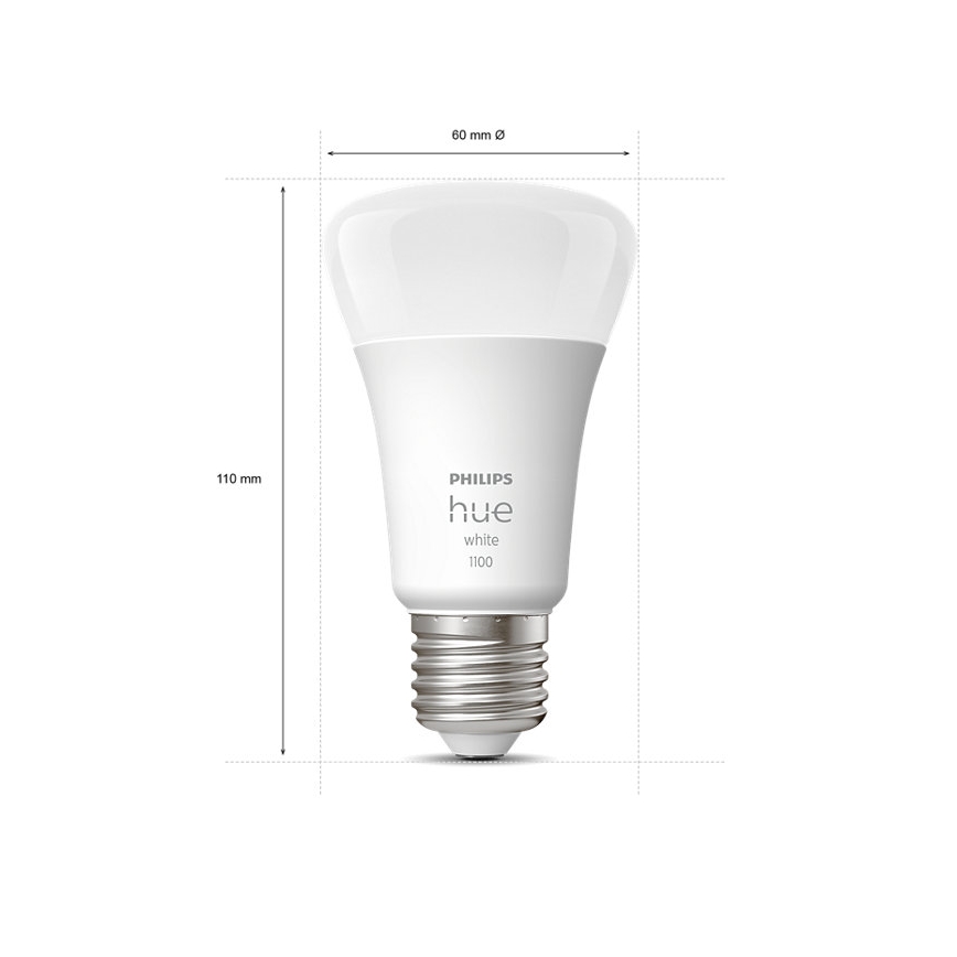 LED Dimmable λαμπτήρας Philips Hue WHITE E27/9,5W/230V 2700K