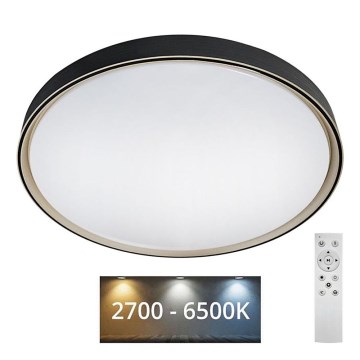 LED Dimmable φωτιστικό οροφής EBRO LED/36W/230V 2700-6500K διάμετρος 50 cm + τηλεχειριστήριο