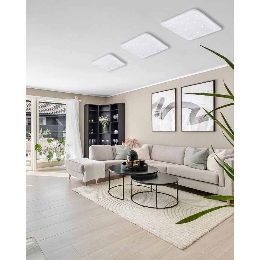 LED Dimmable φωτιστικό οροφής FLORA LED/36W/230V 2700-6500K 43x43 cm + τηλεχειριστήριο