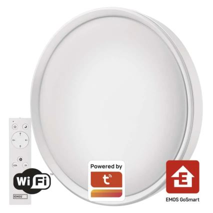 LED Dimmable φωτιστικό οροφής GoSmart LED/45W/230V διάμετρος 50 cm 2700-6500K Wi-Fi Tuya + τηλεχειριστήριο