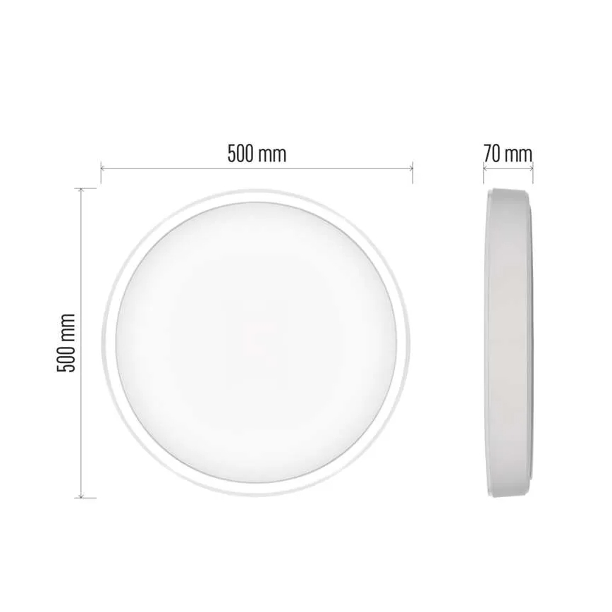 LED Dimmable φωτιστικό οροφής GoSmart LED/45W/230V διάμετρος 50 cm 2700-6500K Wi-Fi Tuya + τηλεχειριστήριο