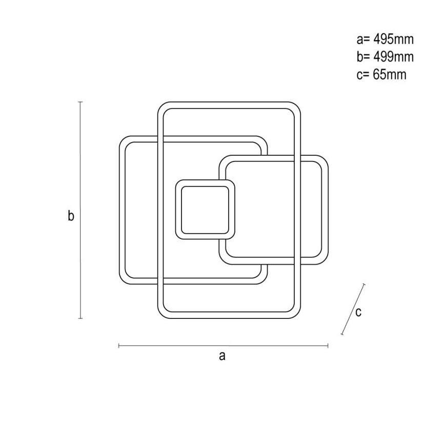LED Dimmable φωτιστικό οροφής LED/110W/230V 3000-6500K λευκό + τηλεχειριστήριο
