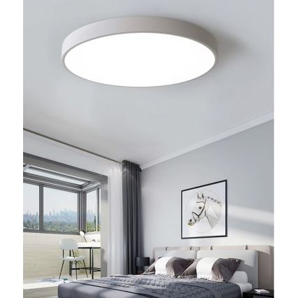 LED Dimmable φωτιστικό οροφής LED/40W/230V 3000-6500K διάμετρος 40 cm λευκό + τηλεχειριστήριο