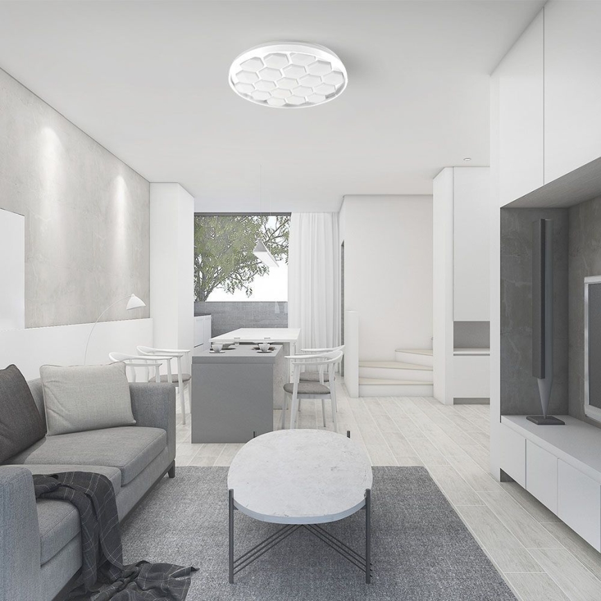 LED Dimmable φωτιστικό οροφής LED/60W/230V 3000/4000/6500K διάμετρος 49 cm + τηλεχειριστήριο