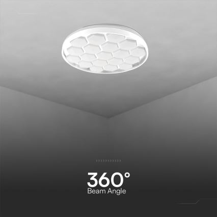 LED Dimmable φωτιστικό οροφής LED/60W/230V 3000/4000/6500K διάμετρος 49 cm + τηλεχειριστήριο