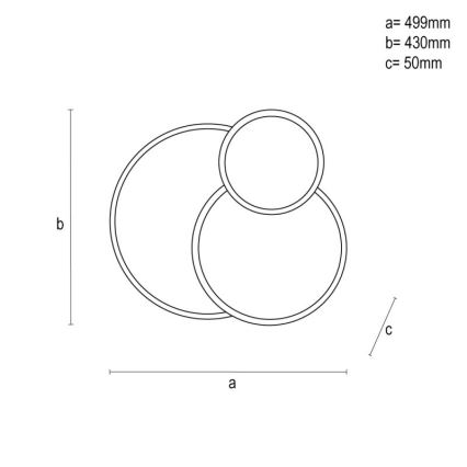 LED Dimmable φωτιστικό οροφής LED/60W/230V 3000-6500K λευκό + τηλεχειριστήριο