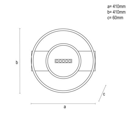 LED Dimmable φωτιστικό οροφής LED/60W/230V 3000-6500K + τηλεχειριστήριο