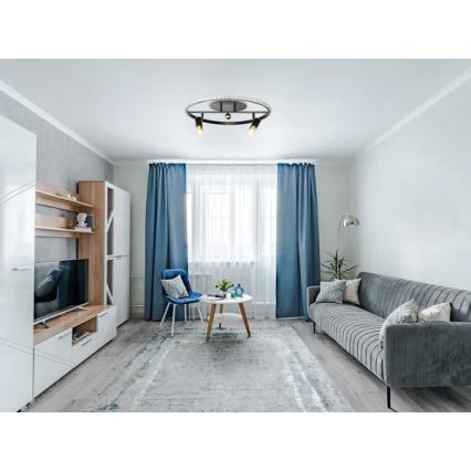 LED Dimmable φωτιστικό οροφής LED/60W/230V 3000-6500K μαύρο + τηλεχειριστήριο