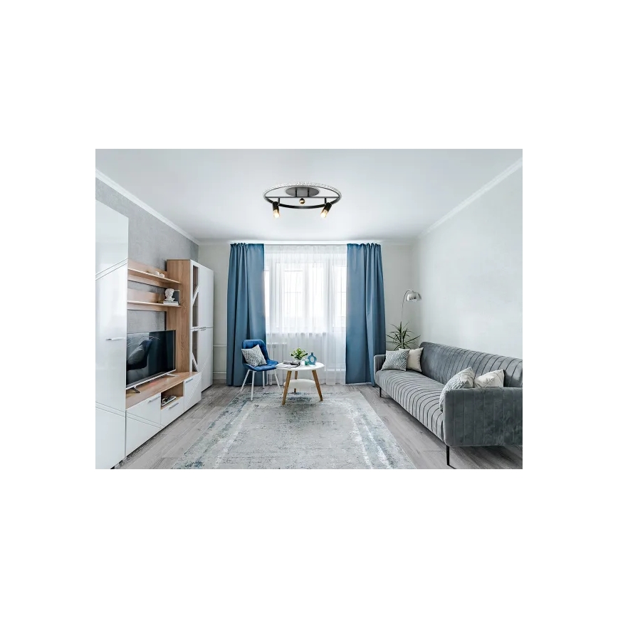 LED Dimmable φωτιστικό οροφής LED/60W/230V 3000-6500K μαύρο + τηλεχειριστήριο