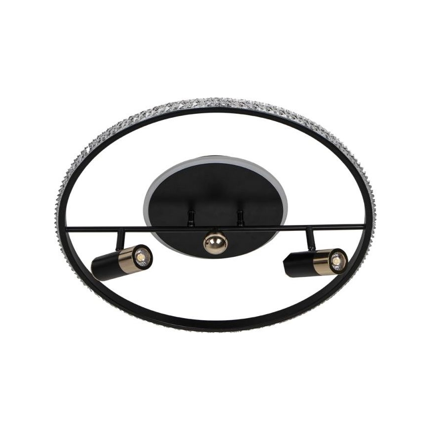 LED Dimmable φωτιστικό οροφής LED/60W/230V 3000-6500K μαύρο + τηλεχειριστήριο