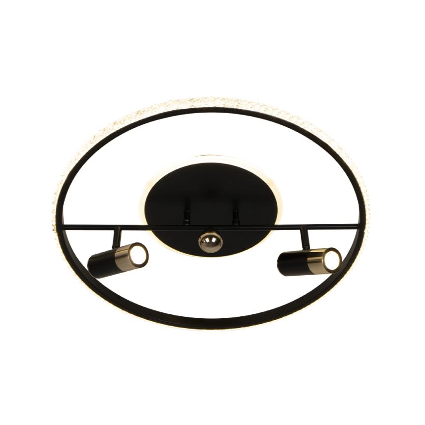 LED Dimmable φωτιστικό οροφής LED/60W/230V 3000-6500K μαύρο + τηλεχειριστήριο