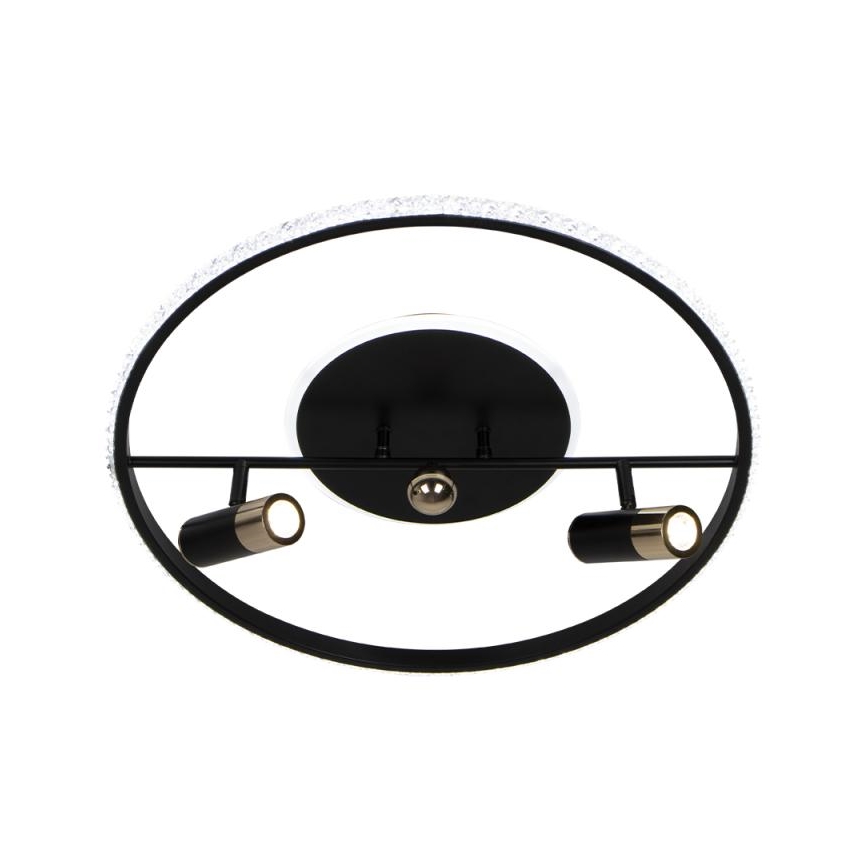 LED Dimmable φωτιστικό οροφής LED/60W/230V 3000-6500K μαύρο + τηλεχειριστήριο