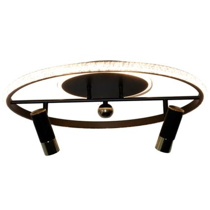 LED Dimmable φωτιστικό οροφής LED/60W/230V 3000-6500K μαύρο + τηλεχειριστήριο