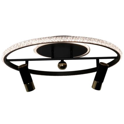 LED Dimmable φωτιστικό οροφής LED/60W/230V 3000-6500K μαύρο + τηλεχειριστήριο