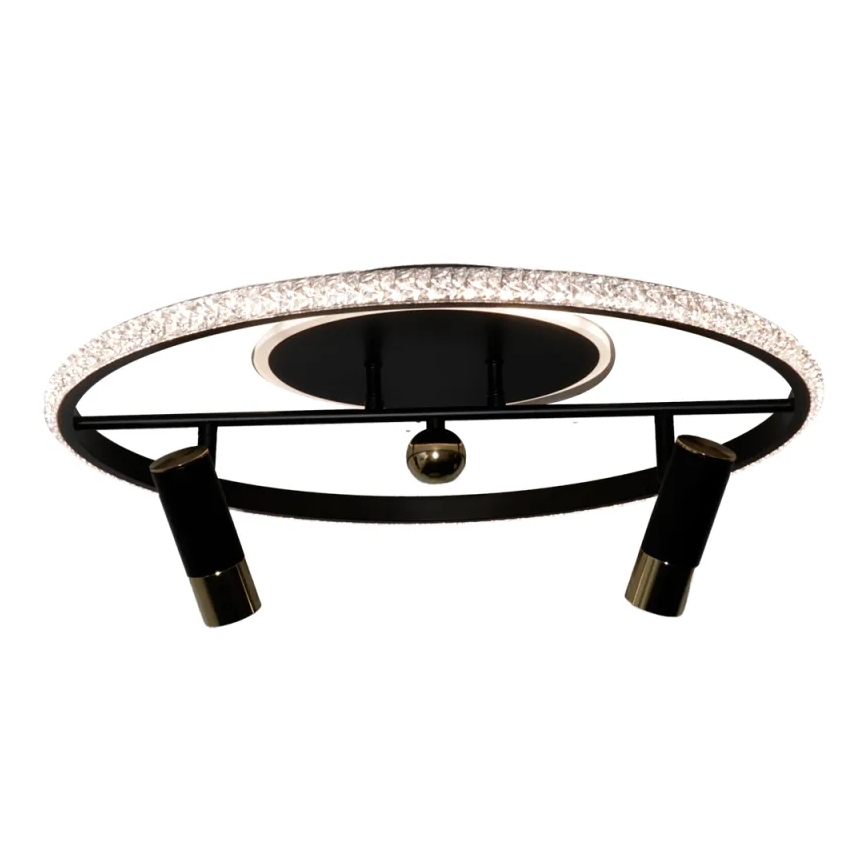 LED Dimmable φωτιστικό οροφής LED/60W/230V 3000-6500K μαύρο + τηλεχειριστήριο