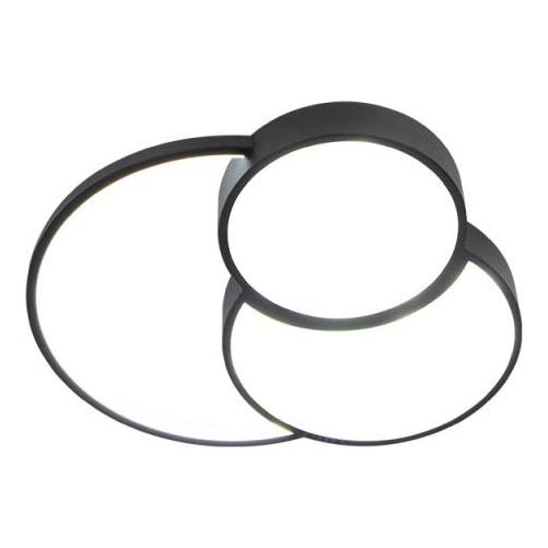 LED Dimmable φωτιστικό οροφής LED/60W/230V 3000-6500K μαύρο + τηλεχειριστήριο