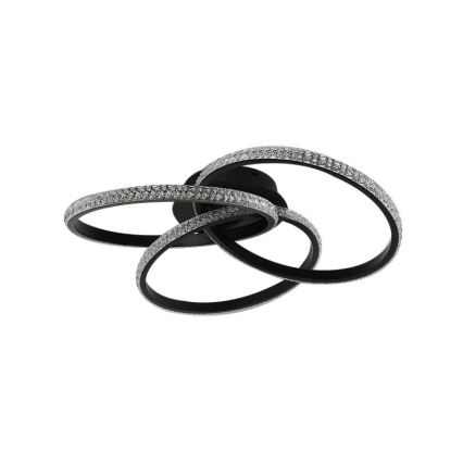 LED Dimmable φωτιστικό οροφής LED/70W/230V 3000-6500K μαύρο + τηλεχειριστήριο