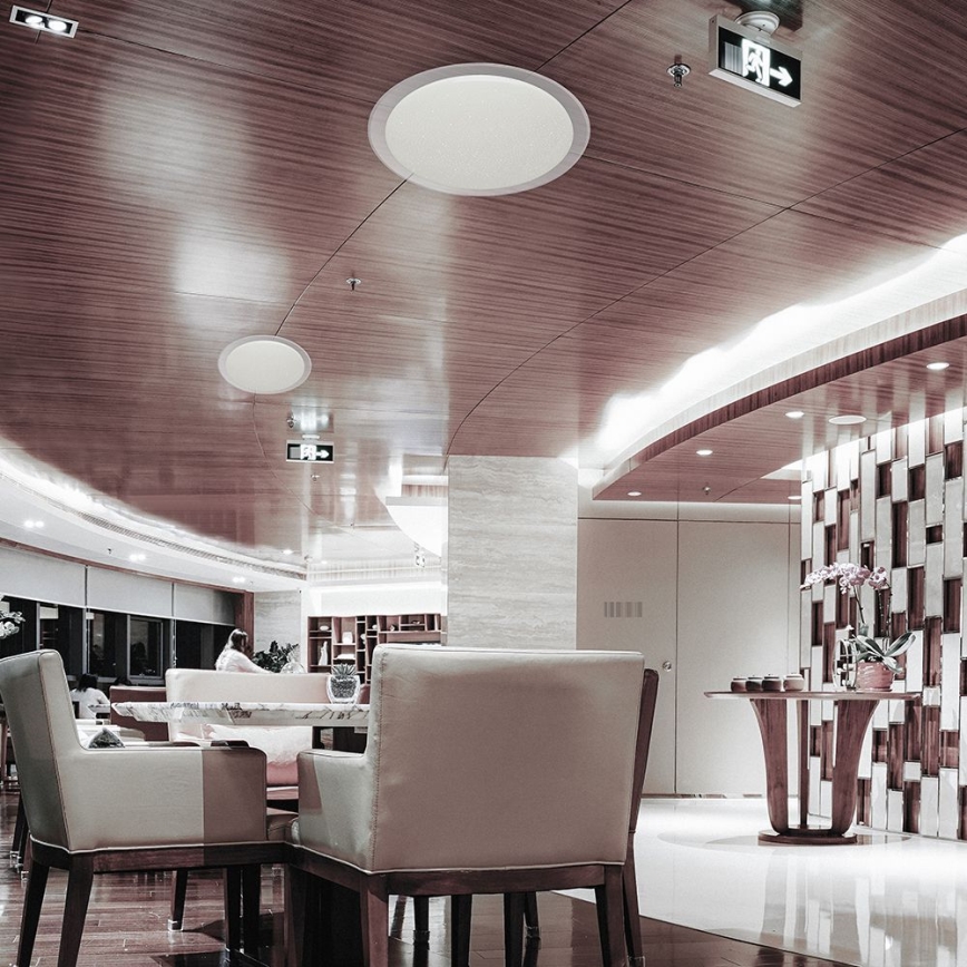 LED Dimmable φωτιστικό οροφής LED/72W/230V 3000-6500K διάμετρος 67 cm λευκό + τηλεχειριστήριο