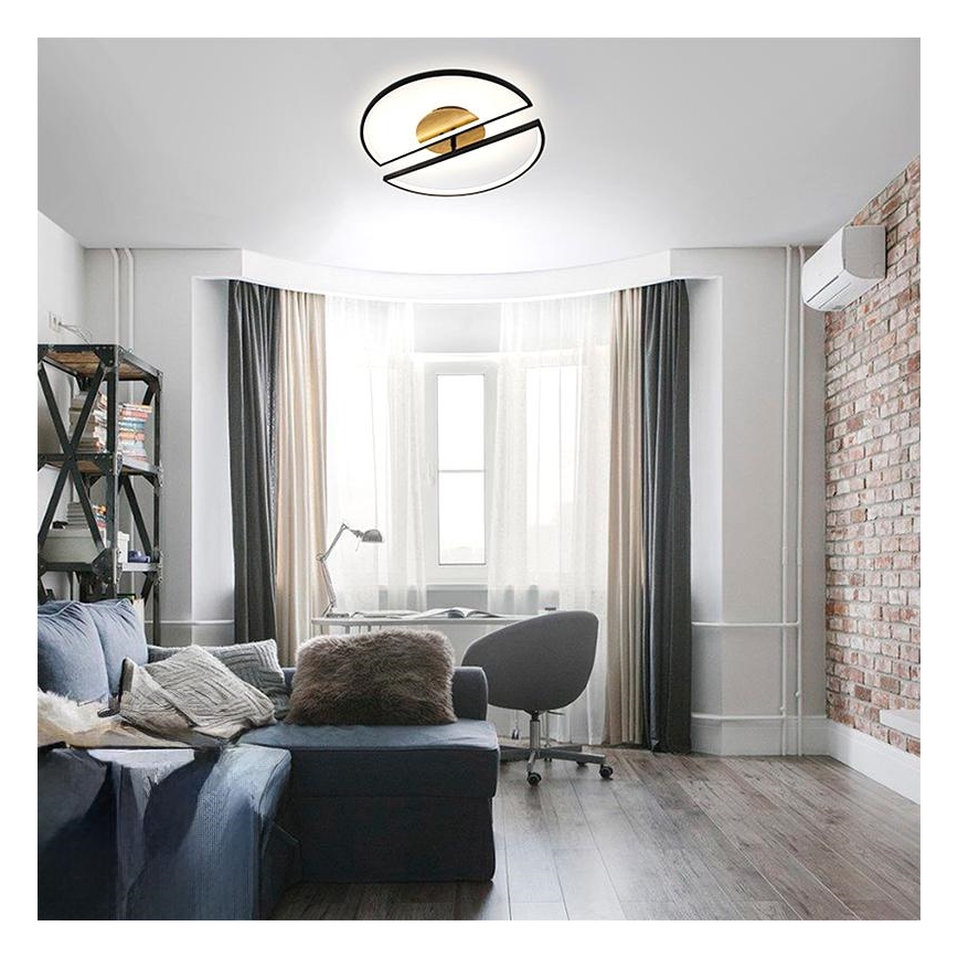 LED Dimmable φωτιστικό οροφής LED/75W/230V 3000-6500K οξιά + τηλεχειριστήριο