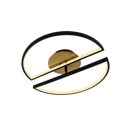 LED Dimmable φωτιστικό οροφής LED/75W/230V 3000-6500K οξιά + τηλεχειριστήριο