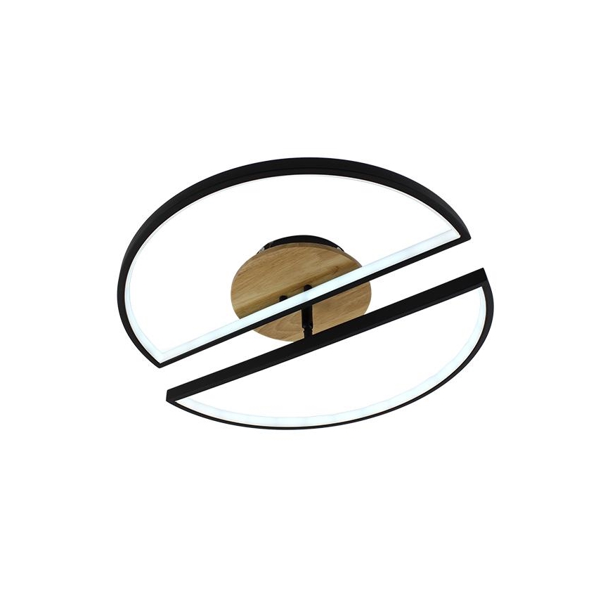 LED Dimmable φωτιστικό οροφής LED/75W/230V 3000-6500K οξιά + τηλεχειριστήριο