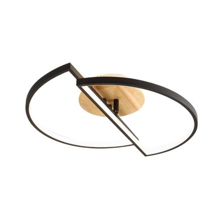 LED Dimmable φωτιστικό οροφής LED/75W/230V 3000-6500K οξιά + τηλεχειριστήριο