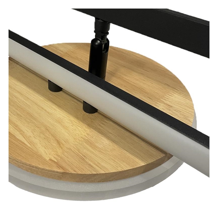 LED Dimmable φωτιστικό οροφής LED/75W/230V 3000-6500K οξιά + τηλεχειριστήριο