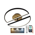 LED Dimmable φωτιστικό οροφής LED/75W/230V 3000-6500K οξιά + τηλεχειριστήριο