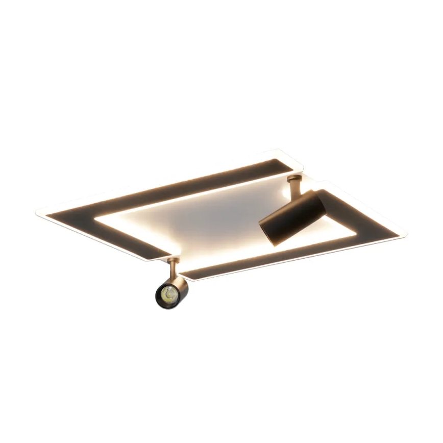 LED Dimmable φωτιστικό οροφής LED/80W/230V 3000-6500K μαύρο + τηλεχειριστήριο