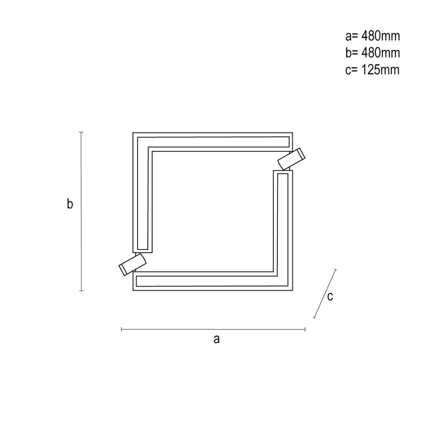 LED Dimmable φωτιστικό οροφής LED/80W/230V 3000-6500K μαύρο + τηλεχειριστήριο